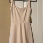 Reformation Cream Athletic Dress Photo 0