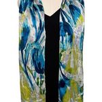 Cynthia Rowley 100% silk watercolor floral rectangle long scarf 12.5 x 64" Photo 0