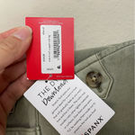 Spanx NWT Stretch Twill Wide Leg Cropped Pants in Olive Oil Green Size Large Photo 4