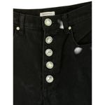 We Wore What  The Danielle Crystal Straight Jeans in Black 27 Womens Denim Pants Photo 6
