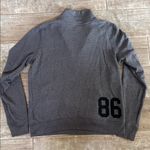 PINK - Victoria's Secret  Charcoal Quarter-Zip Sweater Photo 2