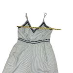 Japna  Womens Striped‎ Spaghetti Strap Jumpsuit Size Large Blue White Striped Photo 7