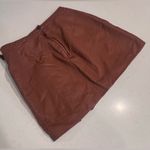 Free People Womens Faux Leather Mini Skirt size 4 Photo 5