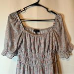 Trixxi  Light Blue and Pink Floral Mini Dress Photo 3