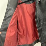 Cotton On Black Leo Faux Leather Jacket Photo 6