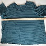 Catherines  Suprema Teal Striped Top Size 4X Stretch Comfort Lounge Everyday Photo 8