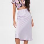 Nasty Gal Satin Midi Skirt Photo 0