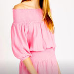 ADORABLE YanaK Magnolia Mini Dress (dbl gauze)~light pink~ large~ NWT! Pink Photo 0