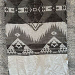 Gap  Cozy Southwest Grey Fringe Large Scarf Photo 0