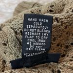 Athleta  Pink Organic Cotton Crochet Knit Hooded Pullover Sweater Lightweight M Photo 8