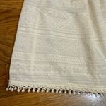 Xhilaration  Women’s Large Cream Off Shoulder Geometric Print Blouse Bohemian Photo 6