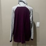 Orvis  burgundy striped pullover sweatshirt Photo 1