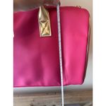 Juicy Couture NEW  Hot Pink Gold Trimmed Mini Duffle Purse Velvet Sides 12 X 16" Photo 5
