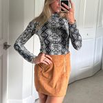 Amazon Faux Suede Mini Skirt Photo 2