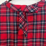 Draper James Angie Red/Blue Plaid Short Sleeve Ruffle w/ Bow Blouse/Top Size 1X Photo 9