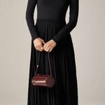 J.Crew  Pleated Ballet Maxi Dress Stretch Cotton Natural Long Sleeve Medium NWT Photo 0