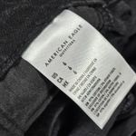 American Eagle  Outfitters High Waisted Denim Shorts Black Paper Bag Waist Size 6 Photo 5