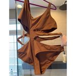SKIMS Size 4X Monokini One Piece Bathing suit Swim Suit Women's NWT Almond Brown Photo 1