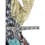 Kora America Women's Lace Sleeve Multi Patterned Dress White Photo 6