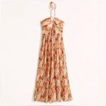 Abercrombie & Fitch  Floral Halter Maxi‎ Dress Size Small EUC Photo 1