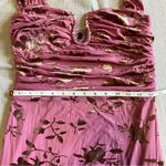 Lulus NWOT Dramatic Confidence Mauve Pink Floral Velvet Burnout Maxi Dress Photo 8