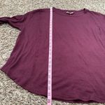 Knox Rose Ribbed Knit Loose fit Long sleeve Tops Dark Purple Large Photo 7