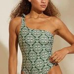 Lemlem AMELIA | One Piece MEDALLION GREEN, Large, $275 Photo 0
