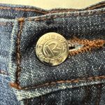 Rockies vintage dark blue denim midi skirt with back slit. XS Photo 2