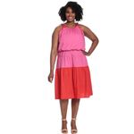 Maggy London NWT Maggi London Times Curve Laureen Midi Poplin Tired Midi Dress Photo 3