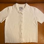 Style & Co My favorite vintage 1990s white button down collared knit top 🤍 Photo 5