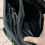 Perlina  Classic Black Leather Tote Photo 4