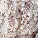 Lace Ivory J. Gee Maxi Sleeveless Boho Flowy Romantic Dress Women’s M Blouson Size M Photo 12