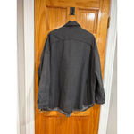 The Frankie Shop Dallas Oversized Denim Overshirt Dark Grey 100% Cotton XXXS/XSS Photo 5