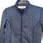 J. McLaughlin  Billie Jacket Blue Geometric Print Size S Photo 3