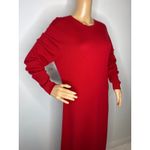 Neiman Marcus NWT  the cashmere collection red crewneck sweater dress XL Photo 6