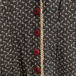 Rampage Vintage  Sz Small Ditsy Floral Wide Leg Jumpsuit Cottagecore Lace Up Back Photo 6