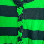 Old Navy  S Green Navy Wide Stripe Shirt Top Photo 2