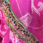 Camilla Silk Crystal Embellish Rufle Assym Wrap Dress Rainbow Rhythm Luxury Rare Photo 9