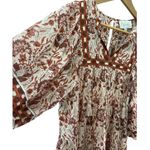 Cleobella  Boho Oversized Magdalena Puff Sleeve Flowy Mini Dress Size Small‎ Photo 9
