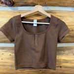 Colsie Seamless Henley Top Size M Photo 1