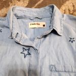 Pistola  Starlight Chambray Frayed Hem Button Up Shirt Photo 1