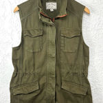 Lucky Brand Hunter Green Military Style Outdoor Utility Sleeveless Vest Size M Photo 0