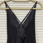 June & Hudson NWT Black Lace Trimmed Sleeveless Cropped Jumpsuit XS Photo 5