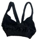 For Love & Lemons  Devin Fuzzy Crop Black Size XS New Photo 30