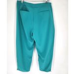 Chico's Chico’s Pull-On Ankle Pants w/ Toggle Hems – Teal – Size 2 (L / US 12) NWT Photo 13
