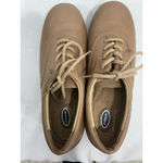 Womans Dr Scholls Double Air Pillo Insoles 7.5 M Tan Leather Lace Up Shoes NWOT Brown Photo 4