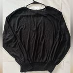 Evereve NWT Layla Black Lightweight Smocked Top size small Photo 3