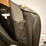 New York & Company Olive Green Blazer with Notched Lapels size 12 stretch Photo 4