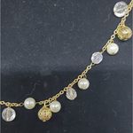 Cookie Lee  Gold & White Necklace Photo 1