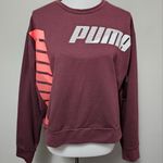 Puma Modern Sport Crew Maroon Activewear Sweatshirt Size Medium Photo 0
